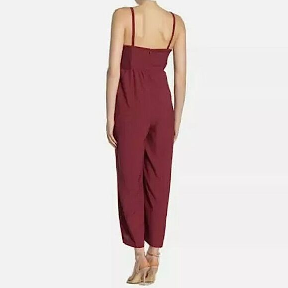 Madewell Thistle Cami Jumpsuit Burgundy Wide Leg Size 6 • NEW WITH TAGS • - Picture 3 of 9
